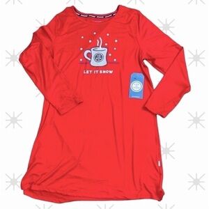 Life is Good - ‘Let it Snow’ sleepshirt. SZ: Medium.  NWT Firm!